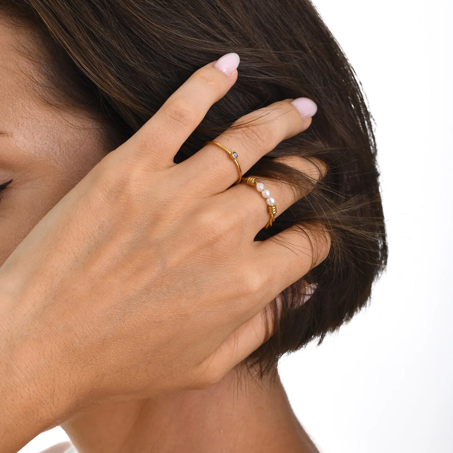 Braided Pearl Ring