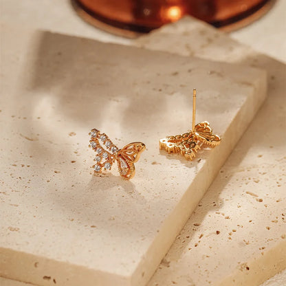 18k Luxe Butterfly Earrings