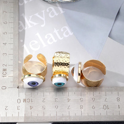 Retro Open Evil Eye Rings