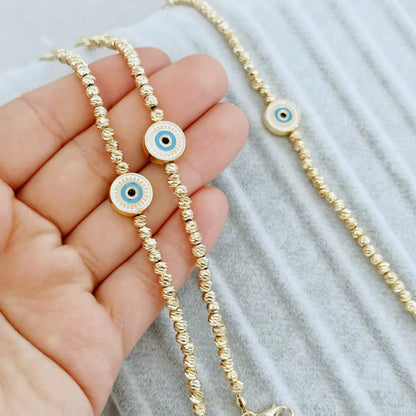 Evil Eye Bead Bracelet