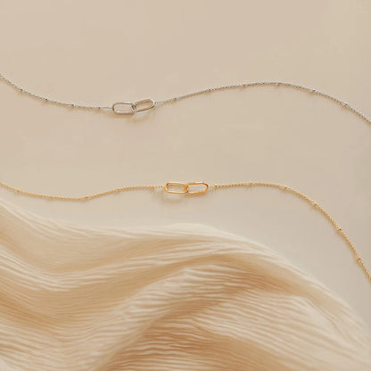 18k Infinity Link Necklace