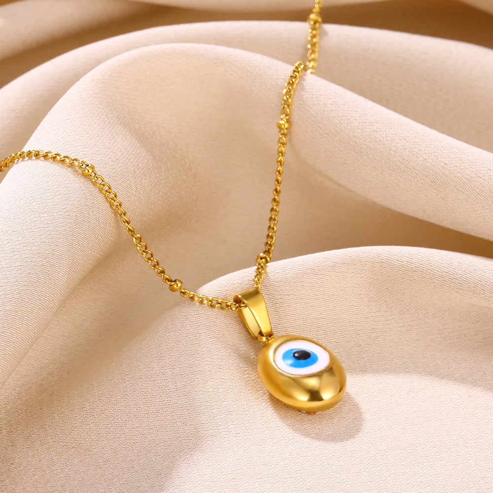 Modern Evil Eye Necklace