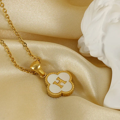 Clover Initial Necklace & Bracelet