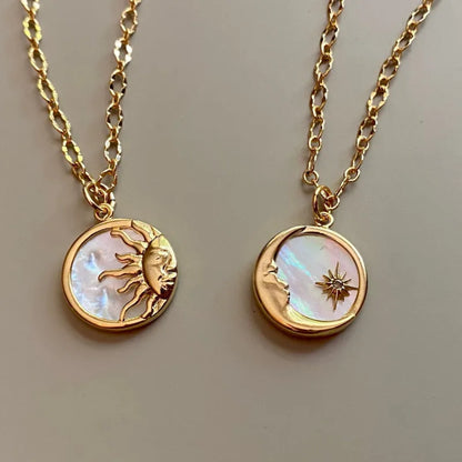 Vintage Sun & Moon Necklaces