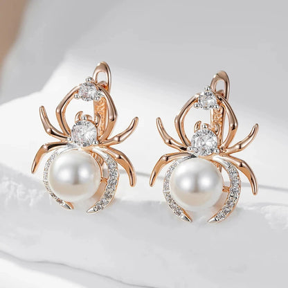 Spider Pearl Earrings