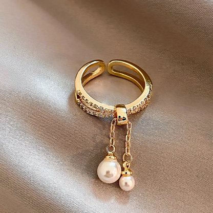 Pearl Tassel Ring