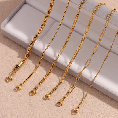 18k Modern Chain Bracelets