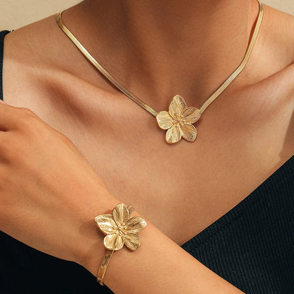 Flower Jewelry Set