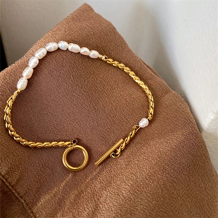 Irregular Pearl Fashion Bracelet