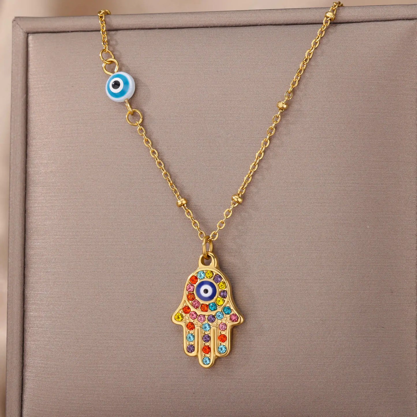 Colorful Evil Eye Necklace