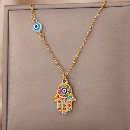 Colorful Evil Eye Necklace