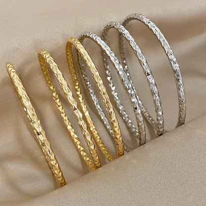 3PC Geometric Bangles