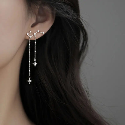 Constellation Tassel Earrings