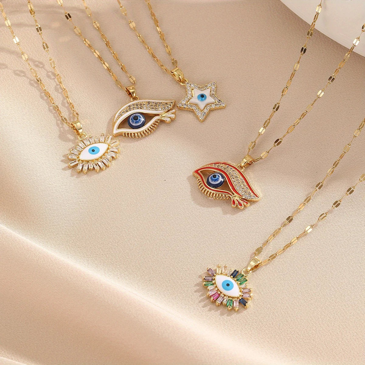 Colorful Evil Eye Necklaces