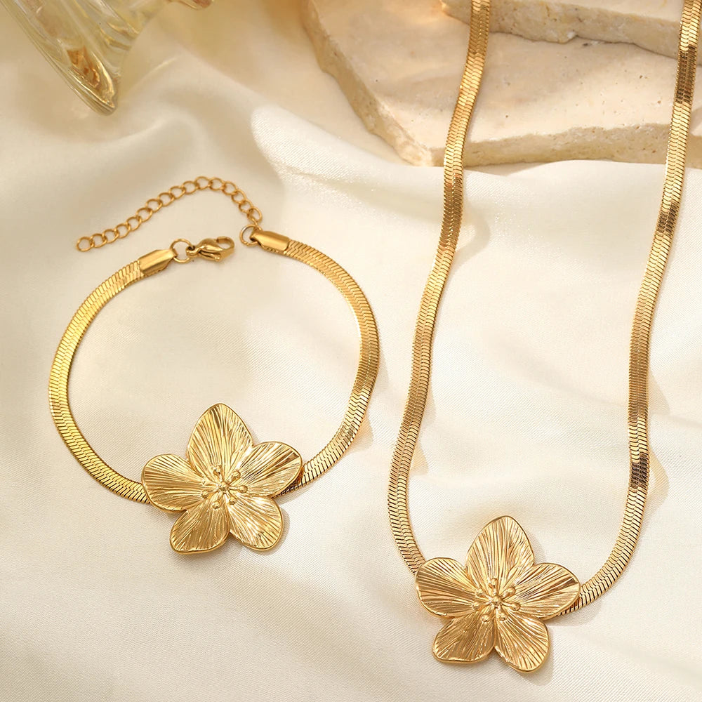 Flower Jewelry Set