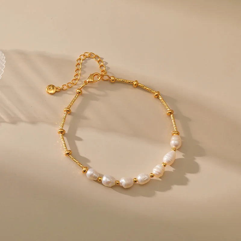 18k Pearl Rod Bracelet