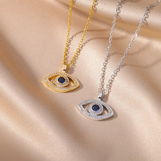 Crystal Evil Eye Necklace