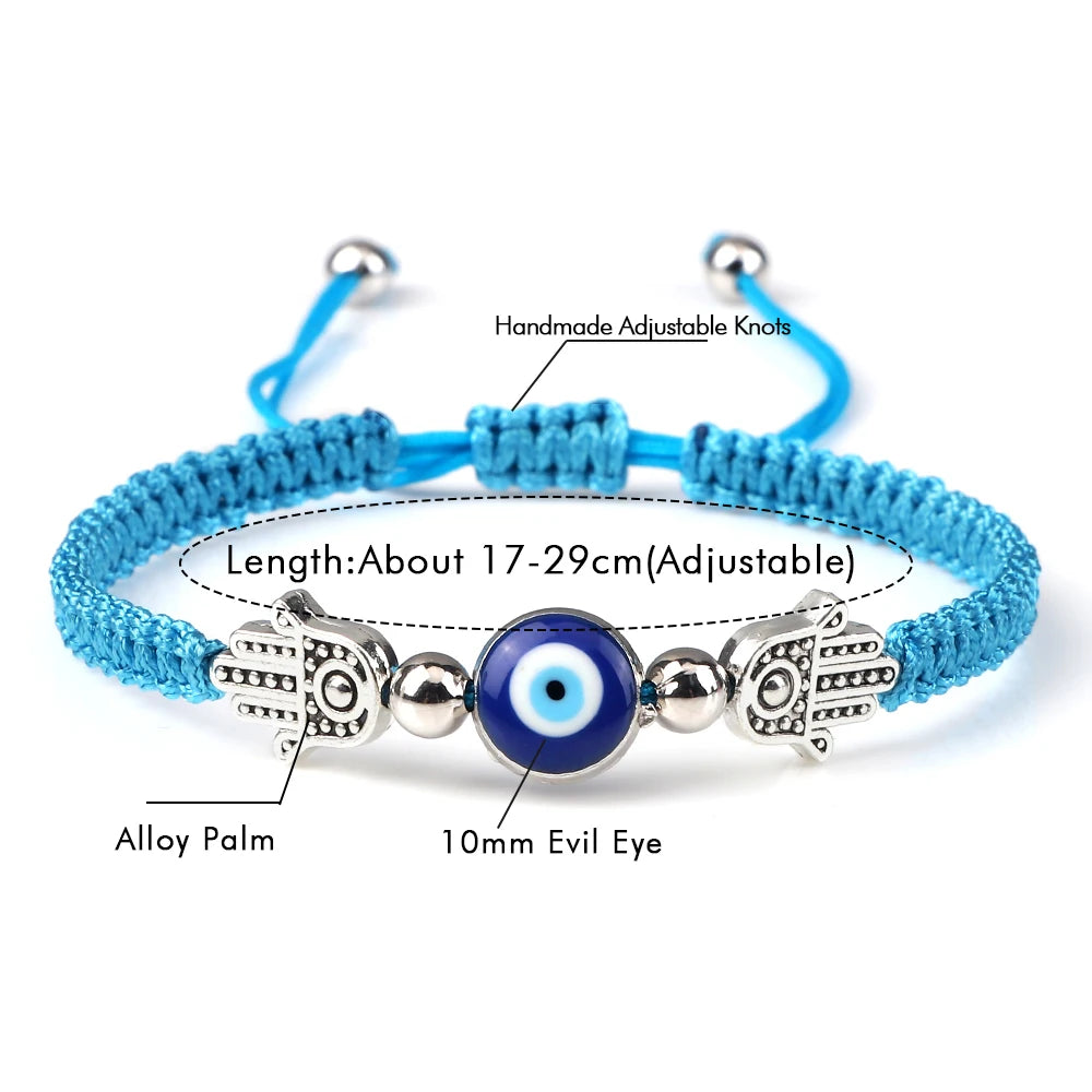 Braided Lucky Evil Eye Bracelets