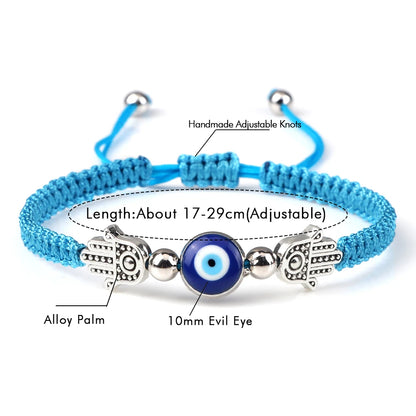 Braided Lucky Evil Eye Bracelets