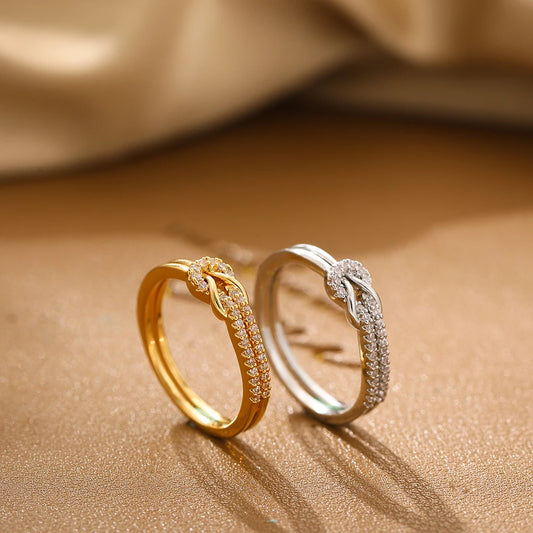 The Love Knot Crystal Ring