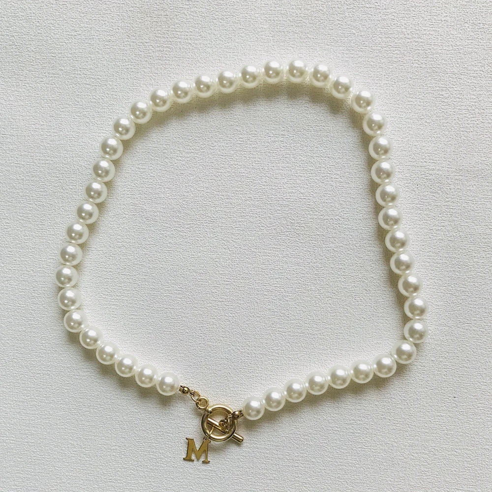 Pearl Initial Choker