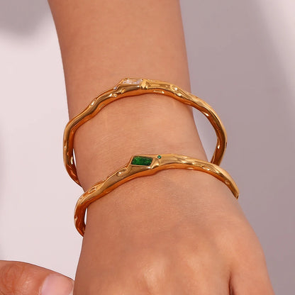 18k Irregular Twig Bracelet