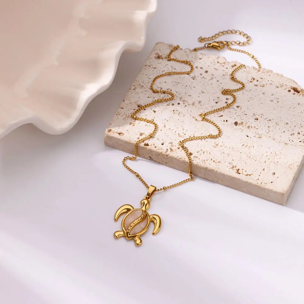 Summer Beach Turtle Necklace