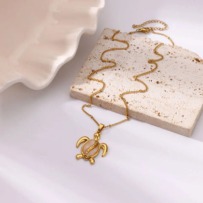 Summer Beach Turtle Necklace