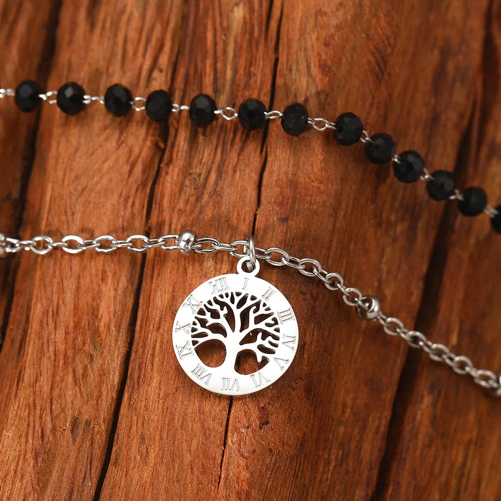 Tree Of Life Obsidian Bracelet