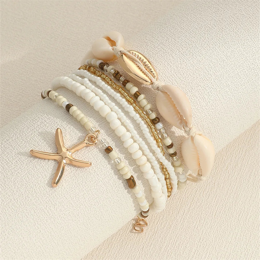 7 PC Stackable Beach Bracelets