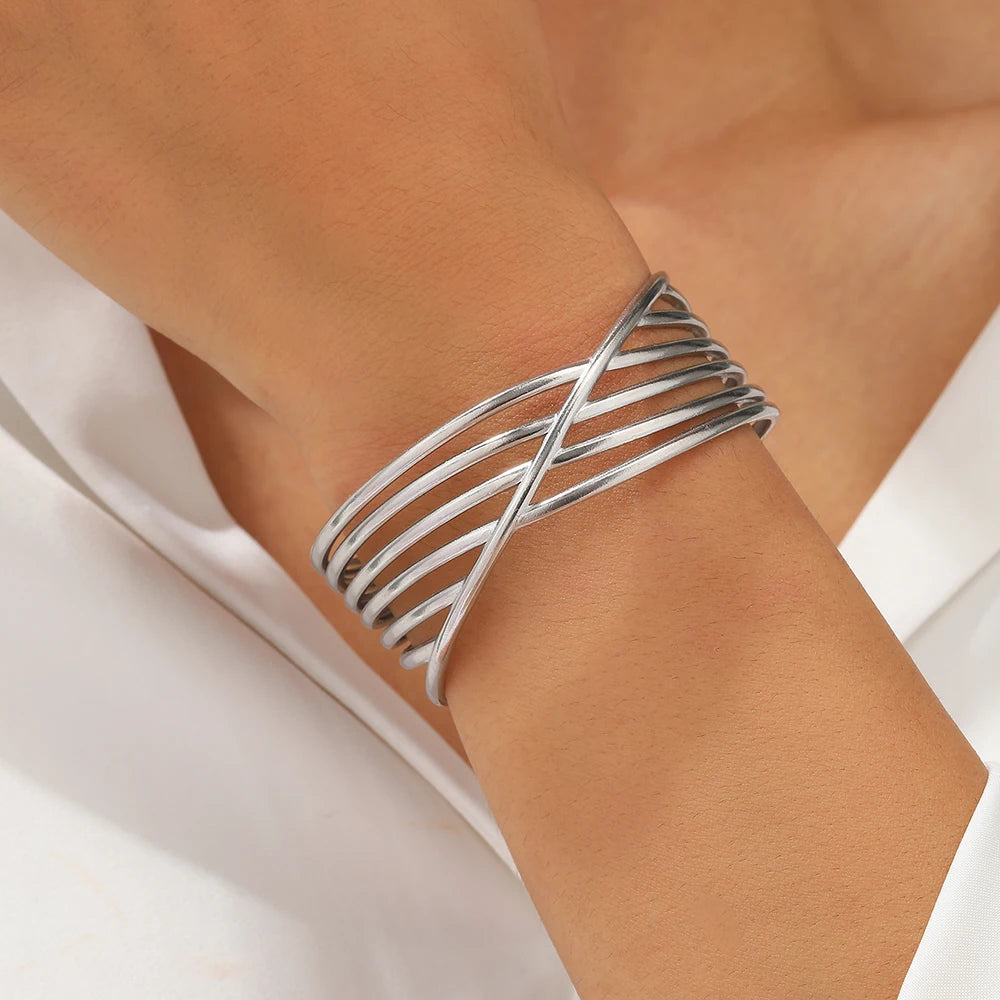 Geometric Line Cuff