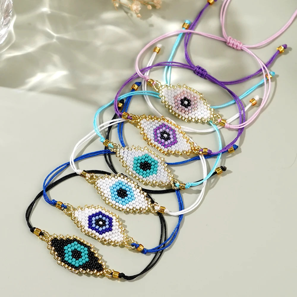 Boho Braided Evil Eye Bracelets