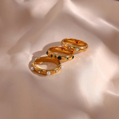 18k Vintage Pearl Rings