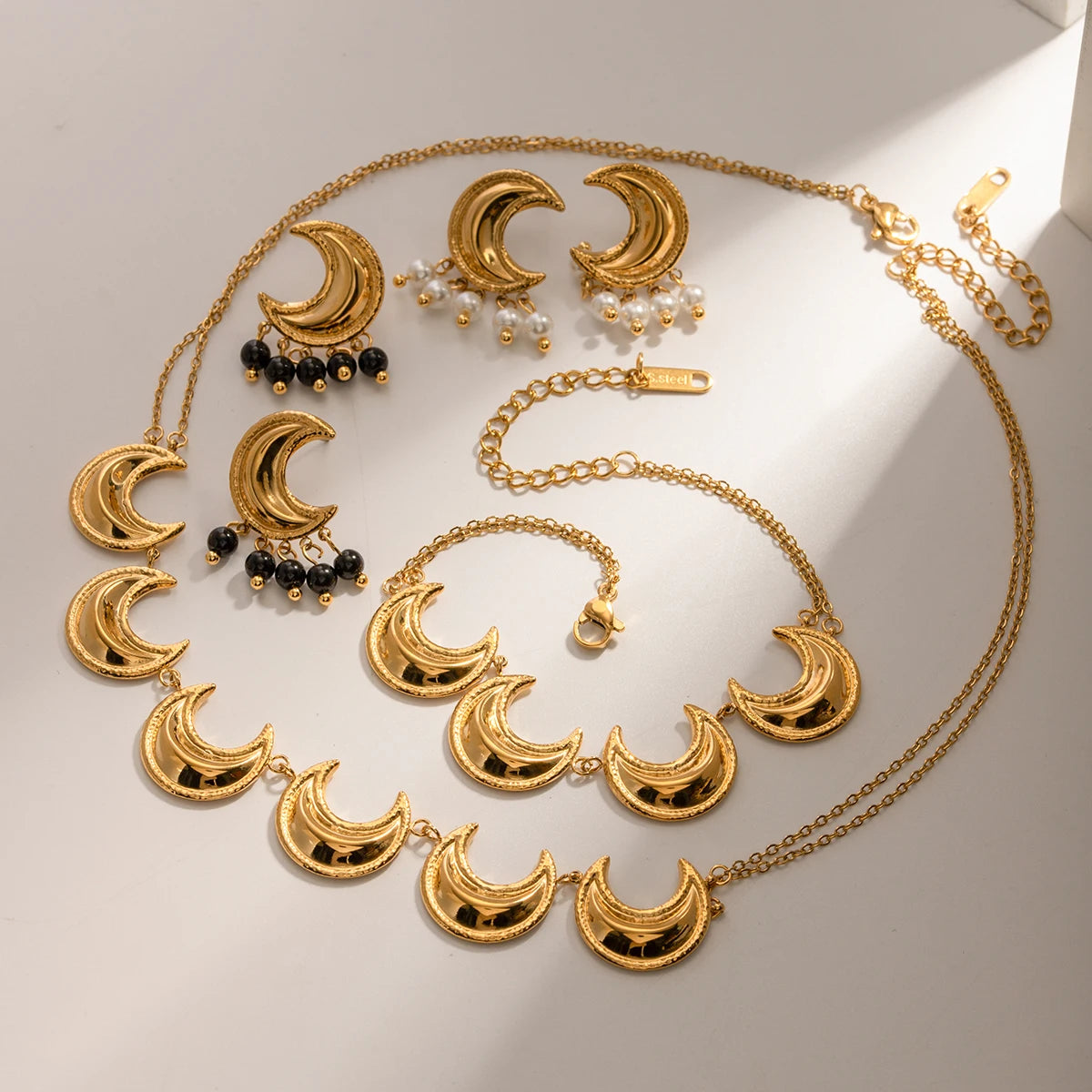 Crescent Moon Jewelry Set