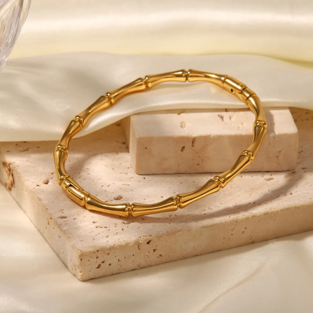 18k Bamboo Cuff