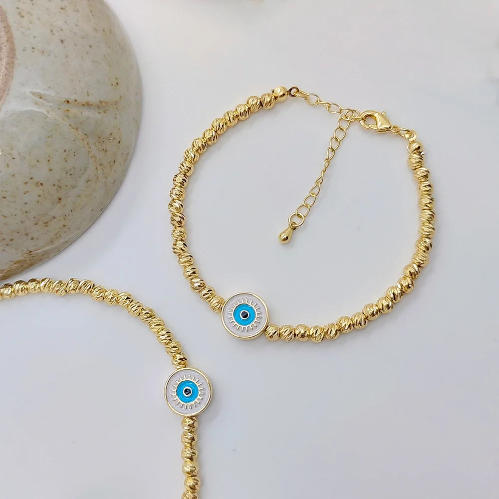 Evil Eye Bead Bracelet