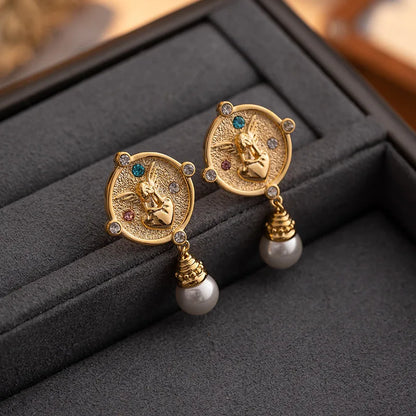 Elegant Fashion Coin Earrings