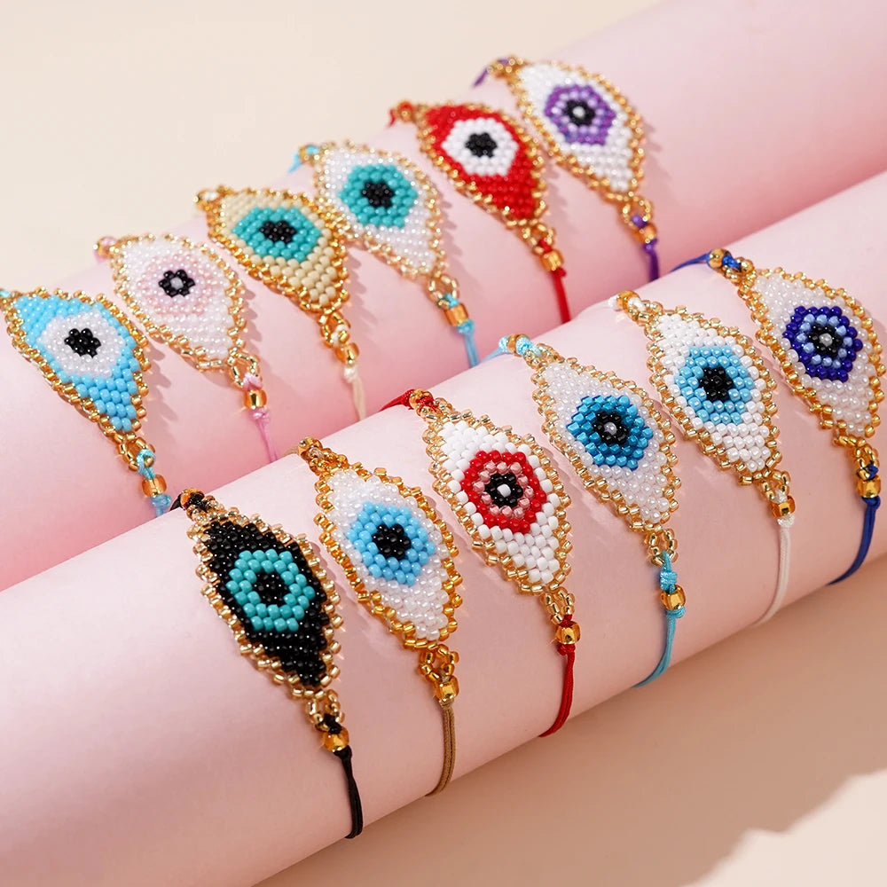 Boho Braided Evil Eye Bracelets