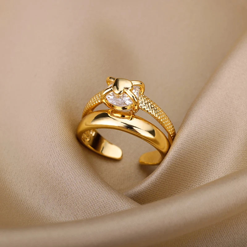 18k Golden Radiance Ring