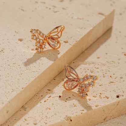 18k Luxe Butterfly Earrings