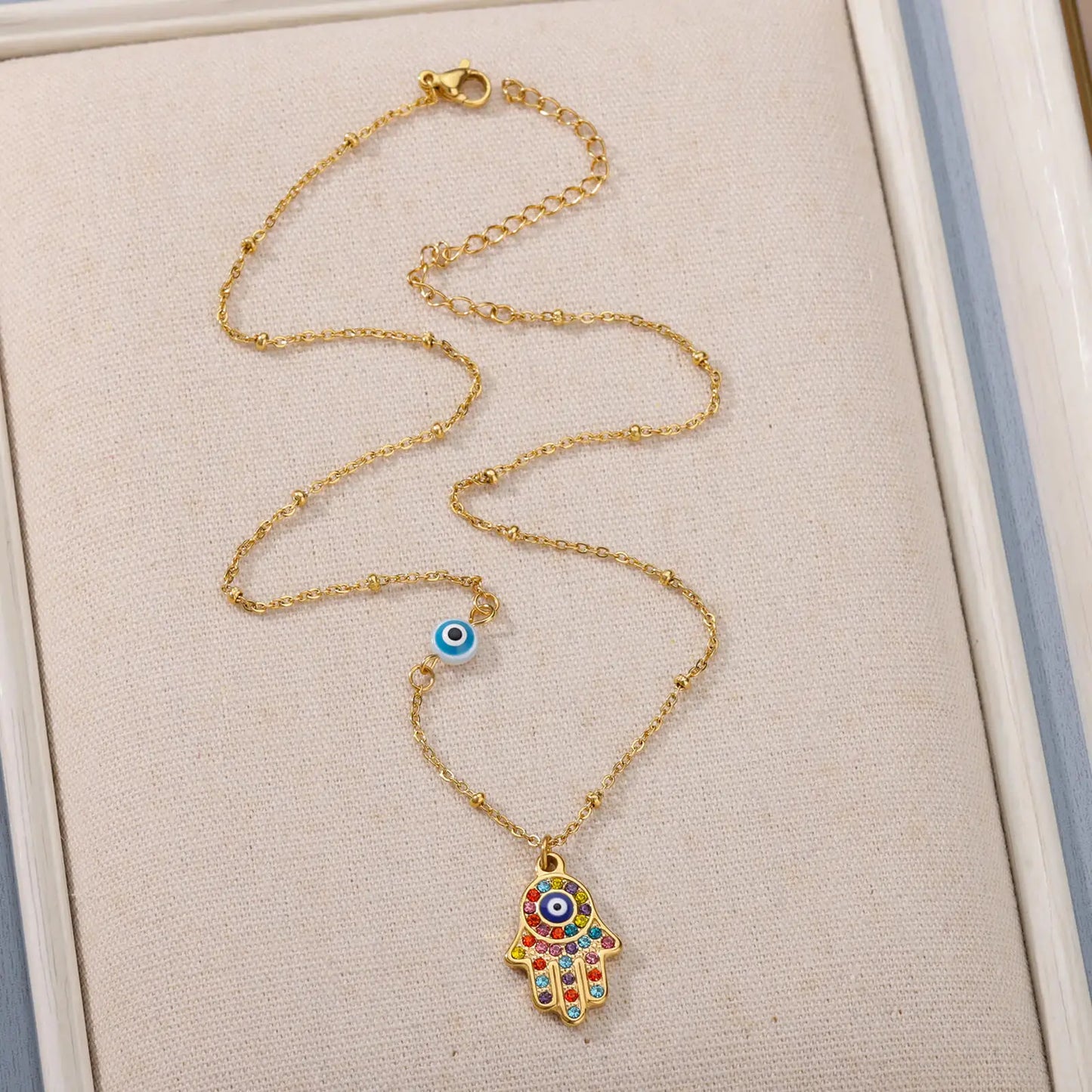 Colorful Evil Eye Necklace