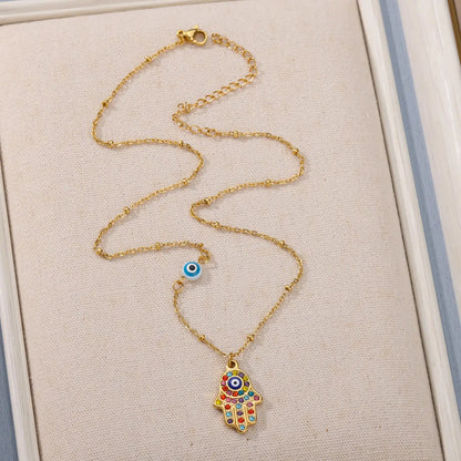 Colorful Evil Eye Necklace