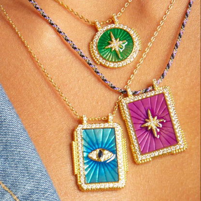 Bohemian Tarot Card Necklace