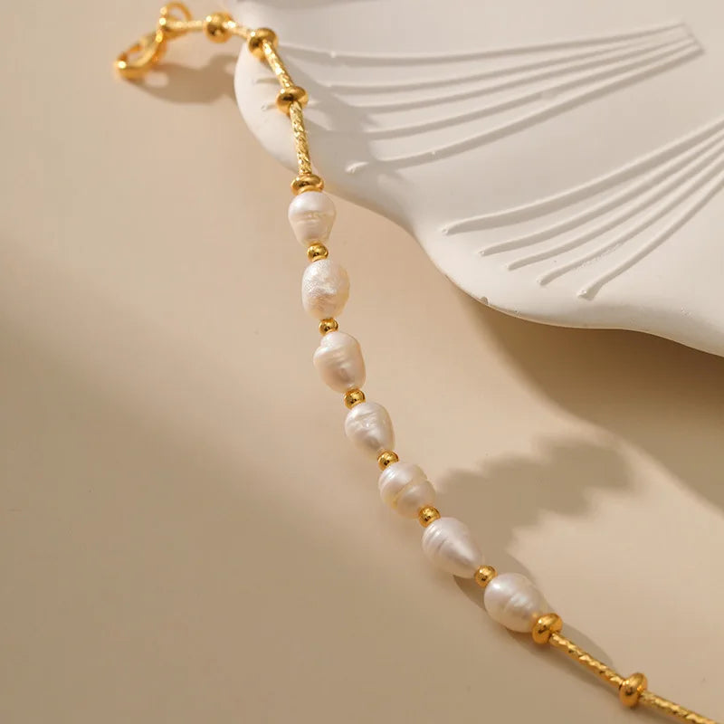 18k Pearl Rod Bracelet