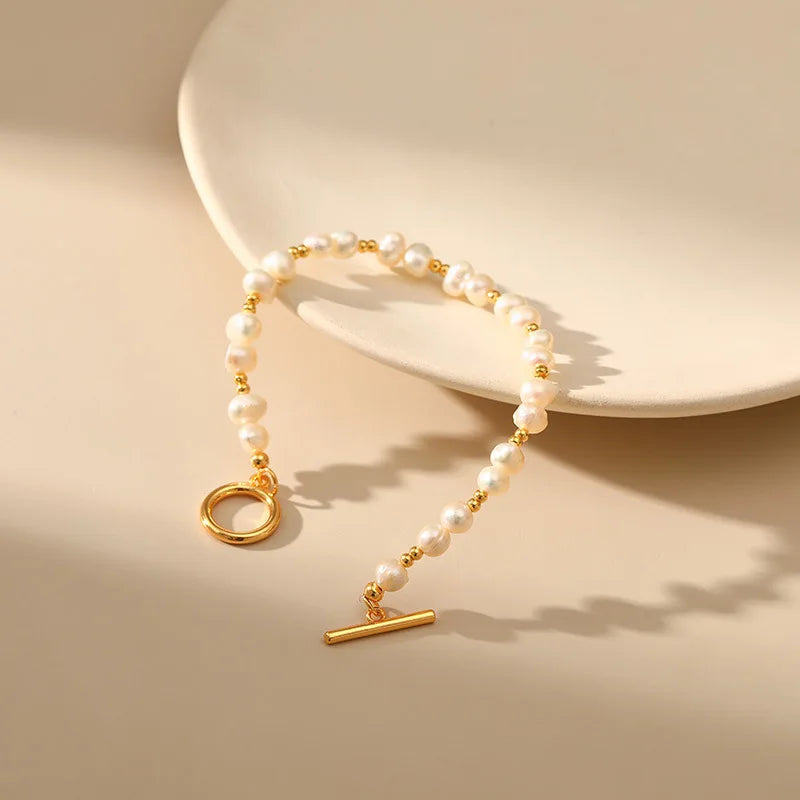 18k Pearl Bead Bracelet