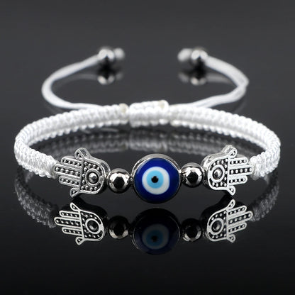 Braided Lucky Evil Eye Bracelets