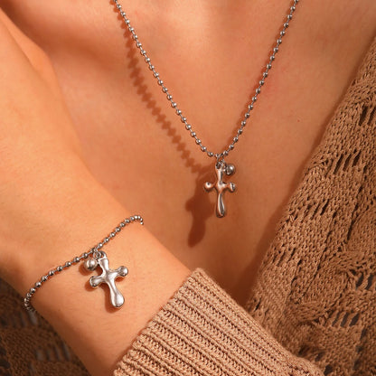 Bubble Cross Jewelry Set