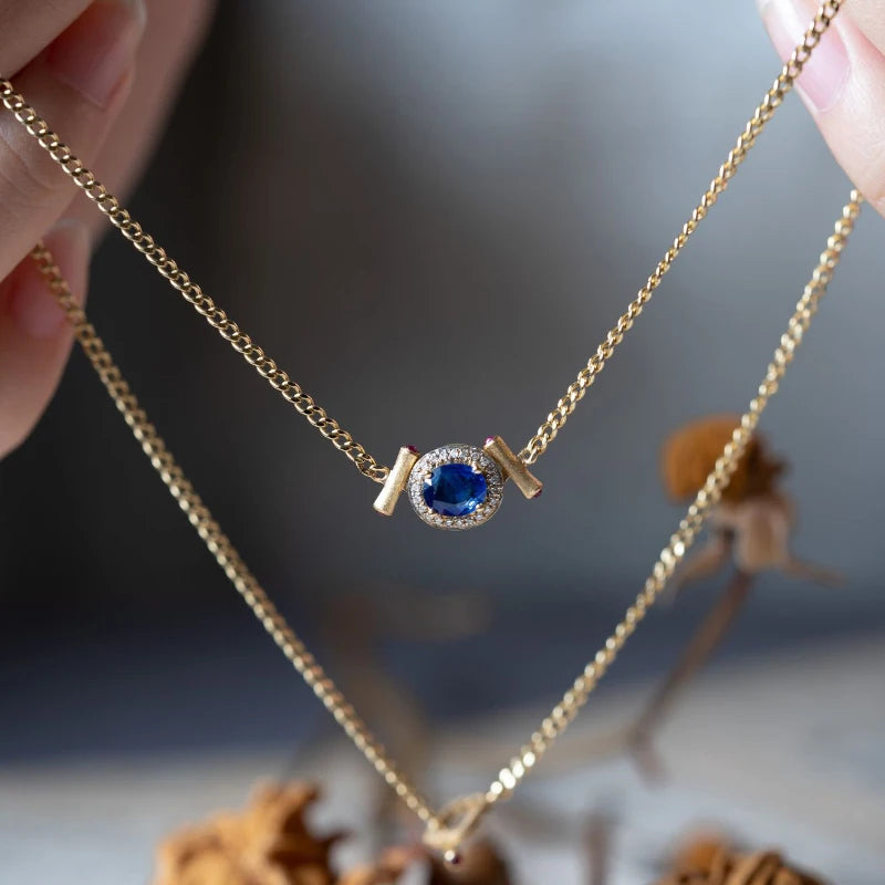 Blue Gem Jewelry Set