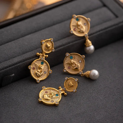 Elegant Fashion Coin Earrings