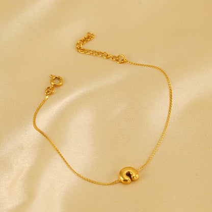 Dainty Bubble Initial Bracelets